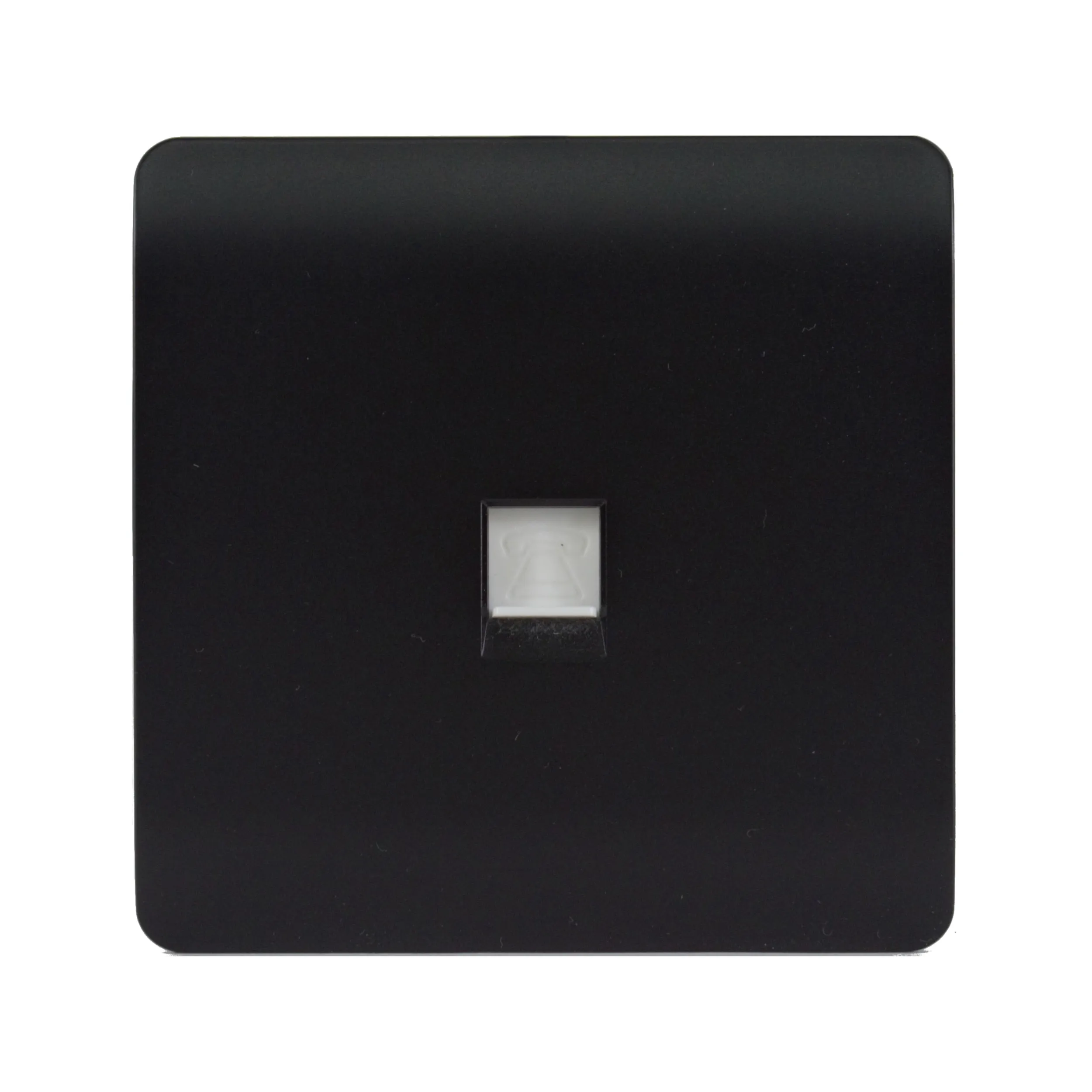 ART-TLPMBK  1 Gang Telephone Matt Black